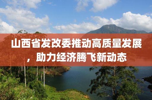 山西省發(fā)改委推動高質(zhì)量發(fā)展，助力經(jīng)濟騰飛新動態(tài)