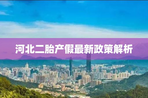 河北二胎產(chǎn)假最新政策解析