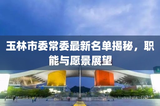 玉林市委常委最新名單揭秘，職能與愿景展望