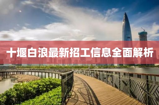 十堰白浪最新招工信息全面解析