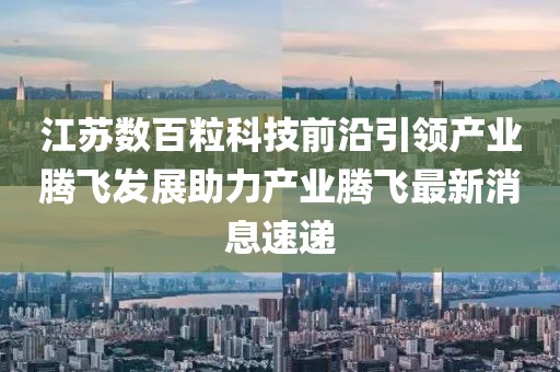 江蘇數(shù)百粒科技前沿引領(lǐng)產(chǎn)業(yè)騰飛發(fā)展助力產(chǎn)業(yè)騰飛最新消息速遞