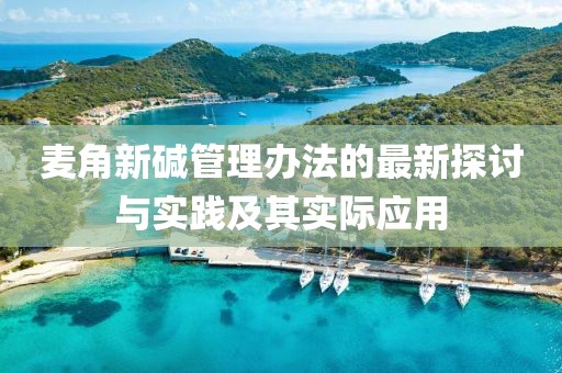 麥角新堿管理辦法的最新探討與實(shí)踐及其實(shí)際應(yīng)用