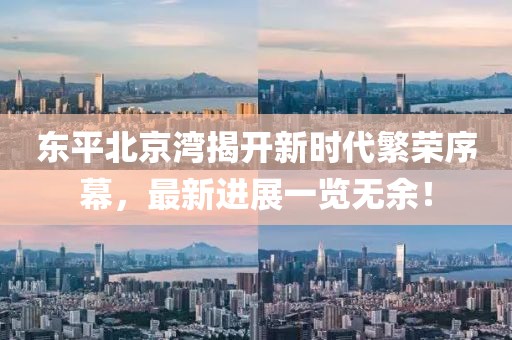 東平北京灣揭開新時代繁榮序幕，最新進展一覽無余！