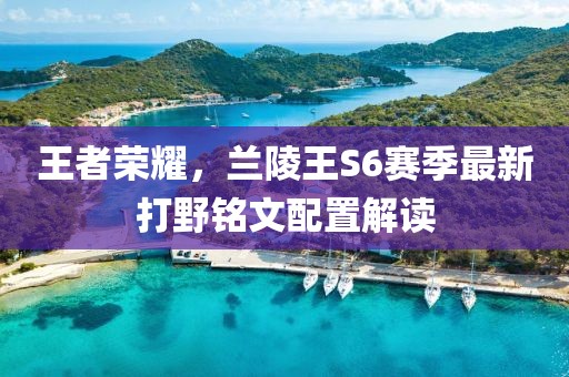 王者榮耀，蘭陵王S6賽季最新打野銘文配置解讀