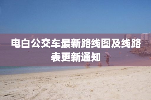 電白公交車最新路線圖及線路表更新通知