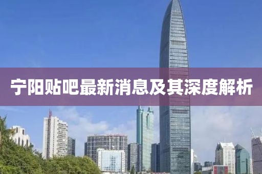 寧陽貼吧最新消息及其深度解析