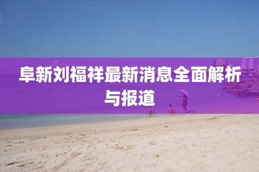 阜新劉福祥最新消息全面解析與報道
