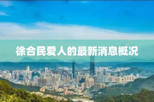 徐合民愛人的最新消息概況