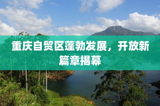 重慶自貿(mào)區(qū)蓬勃發(fā)展，開放新篇章揭幕