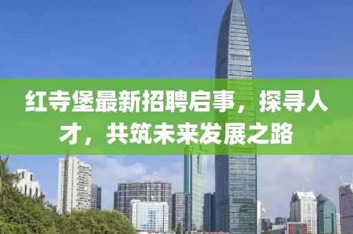 紅寺堡最新招聘啟事，探尋人才，共筑未來發(fā)展之路