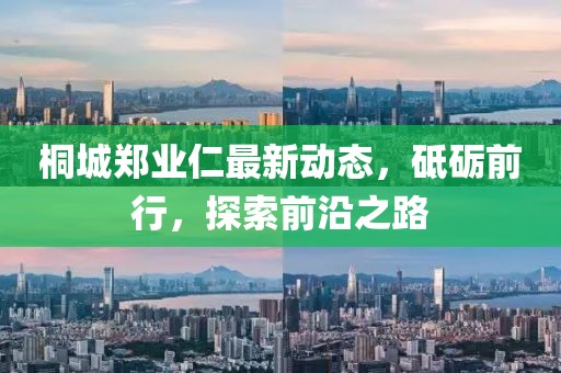 桐城鄭業(yè)仁最新動態(tài)，砥礪前行，探索前沿之路