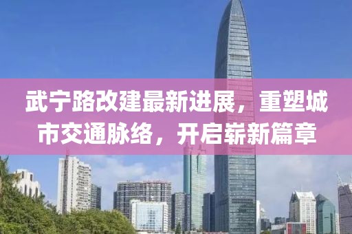 武寧路改建最新進(jìn)展，重塑城市交通脈絡(luò)，開啟嶄新篇章