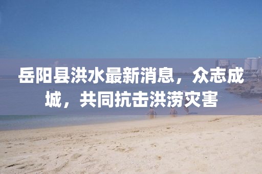 岳陽縣洪水最新消息，眾志成城，共同抗擊洪澇災(zāi)害