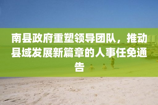 南縣政府重塑領(lǐng)導(dǎo)團(tuán)隊(duì)，推動(dòng)縣域發(fā)展新篇章的人事任免通告