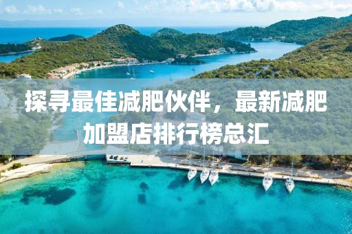 探尋最佳減肥伙伴，最新減肥加盟店排行榜總匯
