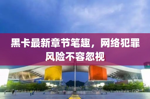 黑卡最新章節(jié)筆趣，網(wǎng)絡(luò)犯罪風(fēng)險(xiǎn)不容忽視