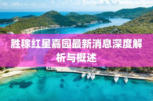勝稼紅星嘉園最新消息深度解析與概述