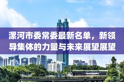 漯河市委常委最新名單，新領(lǐng)導(dǎo)集體的力量與未來(lái)展望展望