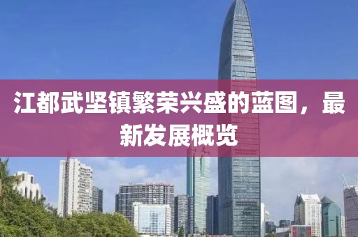 江都武堅(jiān)鎮(zhèn)繁榮興盛的藍(lán)圖，最新發(fā)展概覽