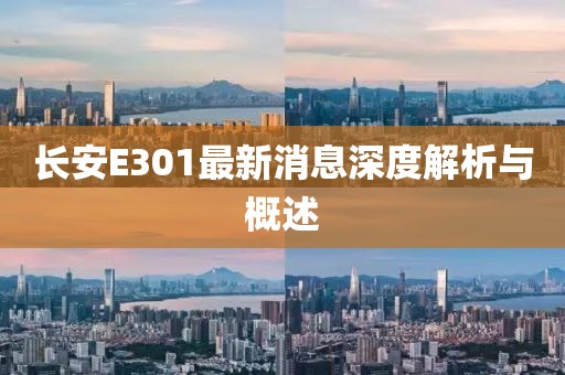 長安E301最新消息深度解析與概述