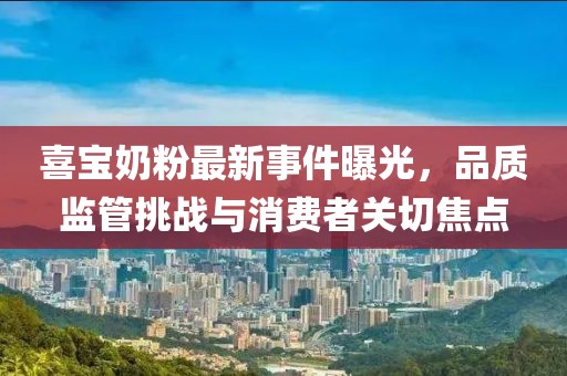 喜寶奶粉最新事件曝光，品質(zhì)監(jiān)管挑戰(zhàn)與消費(fèi)者關(guān)切焦點(diǎn)