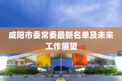 咸陽市委常委最新名單及未來工作展望