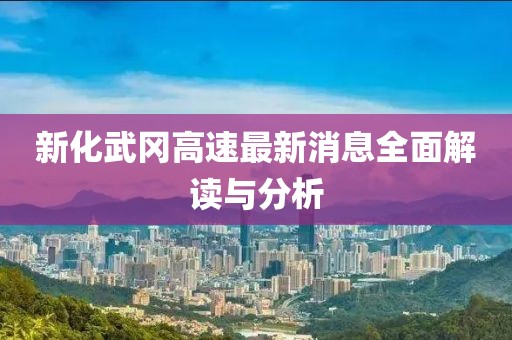 新化武岡高速最新消息全面解讀與分析