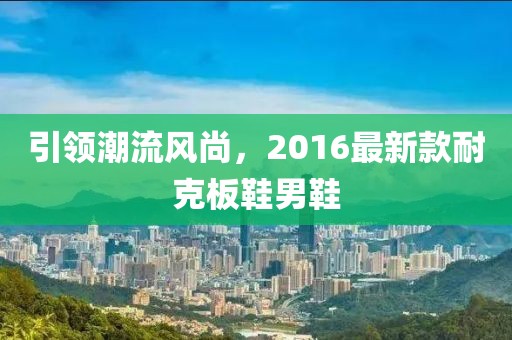 引領(lǐng)潮流風(fēng)尚，2016最新款耐克板鞋男鞋