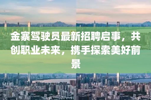 金寨駕駛員最新招聘啟事，共創(chuàng)職業(yè)未來，攜手探索美好前景