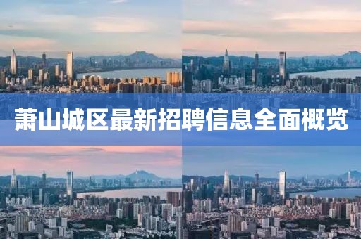 蕭山城區(qū)最新招聘信息全面概覽