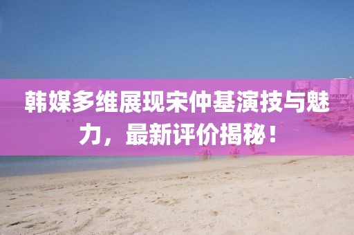韓媒多維展現(xiàn)宋仲基演技與魅力，最新評(píng)價(jià)揭秘！