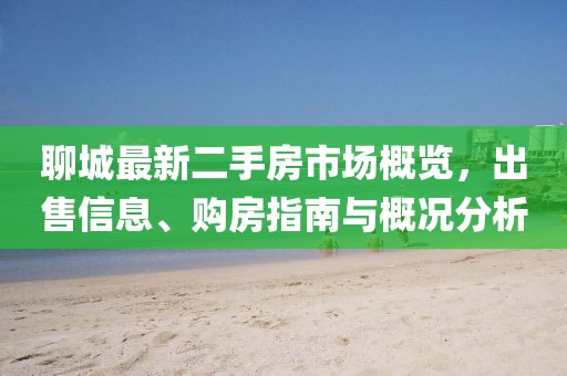 聊城最新二手房市場(chǎng)概覽，出售信息、購房指南與概況分析