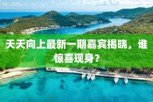 天天向上最新一期嘉賓揭曉，誰(shuí)驚喜現(xiàn)身？