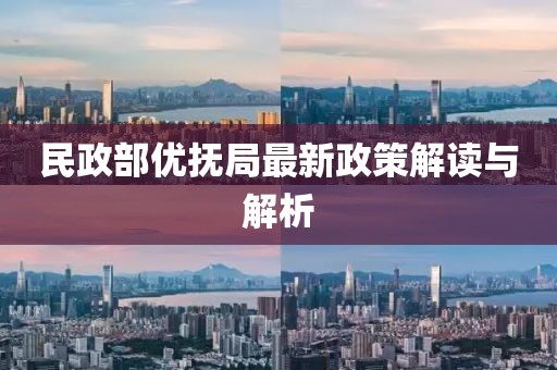 民政部優(yōu)撫局最新政策解讀與解析