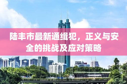 陸豐市最新通緝犯，正義與安全的挑戰(zhàn)及應(yīng)對策略