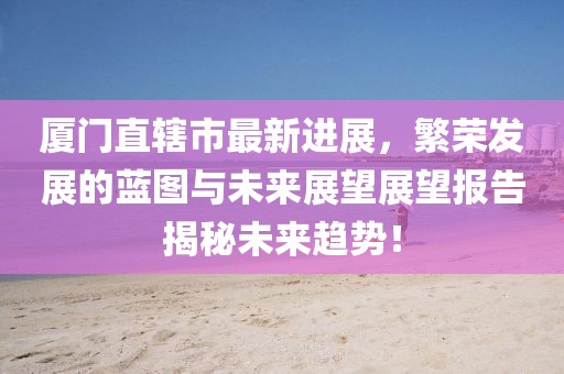 廈門直轄市最新進(jìn)展，繁榮發(fā)展的藍(lán)圖與未來展望展望報(bào)告揭秘未來趨勢！