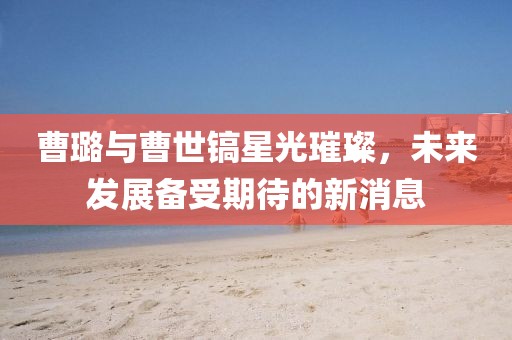 曹璐與曹世鎬星光璀璨，未來發(fā)展備受期待的新消息
