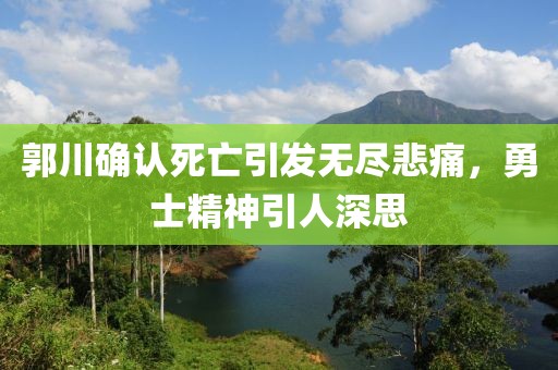 郭川確認(rèn)死亡引發(fā)無(wú)盡悲痛，勇士精神引人深思