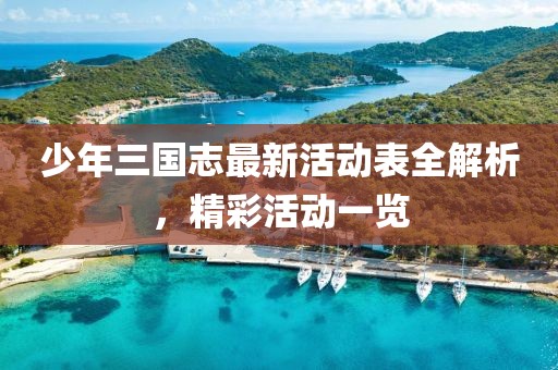 少年三國(guó)志最新活動(dòng)表全解析，精彩活動(dòng)一覽