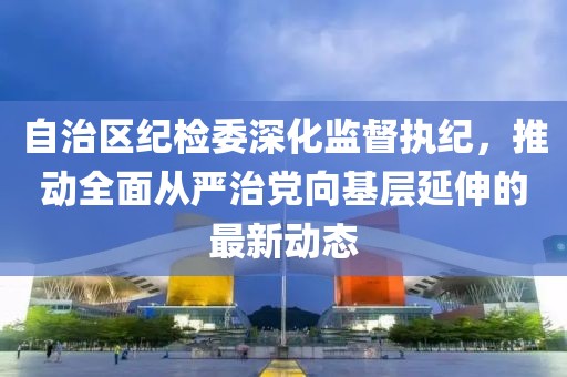 自治區(qū)紀(jì)檢委深化監(jiān)督執(zhí)紀(jì)，推動全面從嚴(yán)治黨向基層延伸的最新動態(tài)