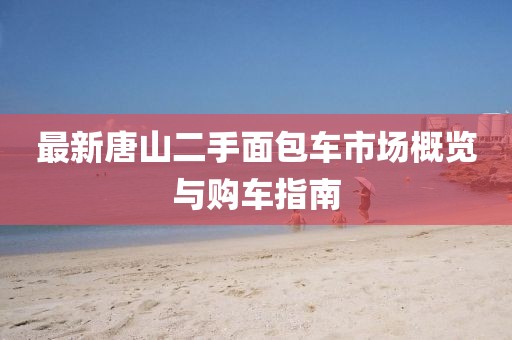 最新唐山二手面包車市場概覽與購車指南