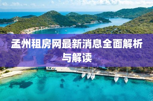 孟州租房網(wǎng)最新消息全面解析與解讀