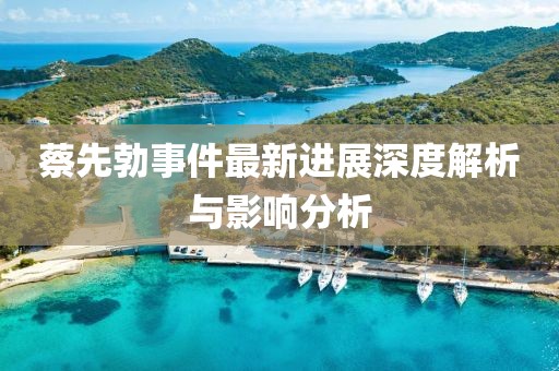 蔡先勃事件最新進(jìn)展深度解析與影響分析