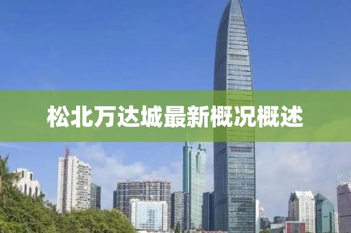 松北萬達城最新概況概述