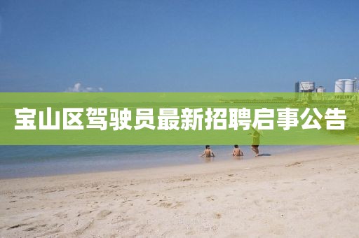 寶山區(qū)駕駛員最新招聘啟事公告