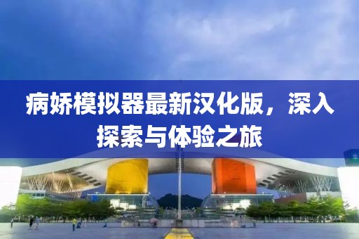 病嬌模擬器最新漢化版，深入探索與體驗(yàn)之旅