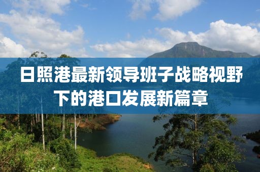 日照港最新領(lǐng)導(dǎo)班子戰(zhàn)略視野下的港口發(fā)展新篇章