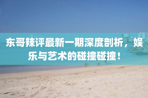 東哥辣評最新一期深度剖析，娛樂與藝術(shù)的碰撞碰撞！