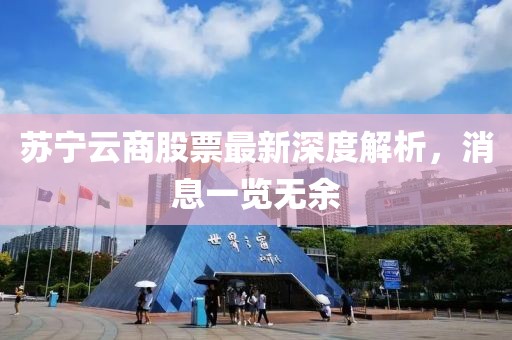 蘇寧云商股票最新深度解析，消息一覽無余