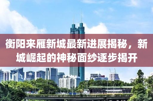 衡陽來雁新城最新進展揭秘，新城崛起的神秘面紗逐步揭開